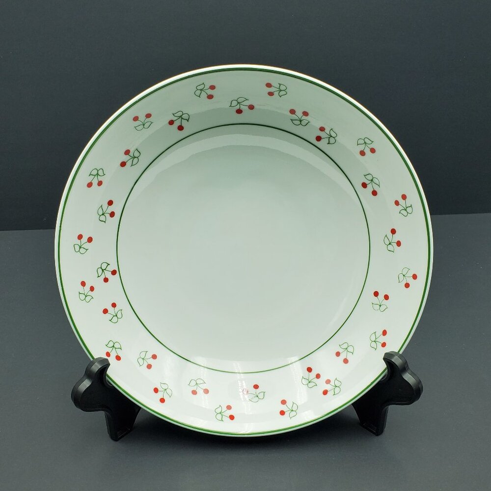 Schmidt Cherries Serving Bowl Schmidt White Porcelain Vegetable Serving Bowl